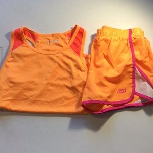 Sketchers matching tank top and shorts